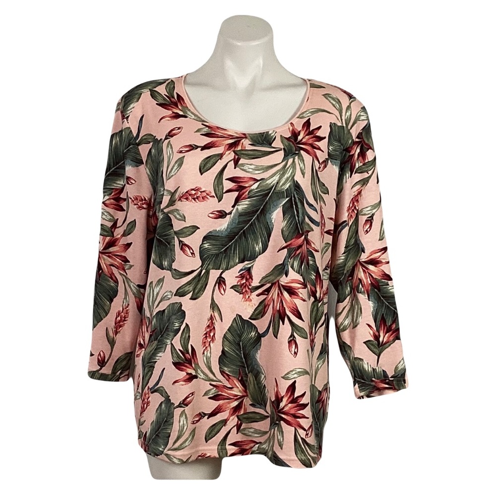 Karen Scott -soft knit scoop neck tee